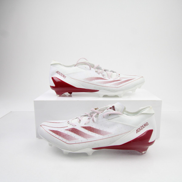 adidas adizero Football Cleat Men's White New without Box Multiple Sizes CLEA-016873