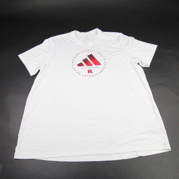 Rutgers Scarlet Knights adidas Aeroready Short Sleeve Shirt Men's Used XXL TOPS-176666