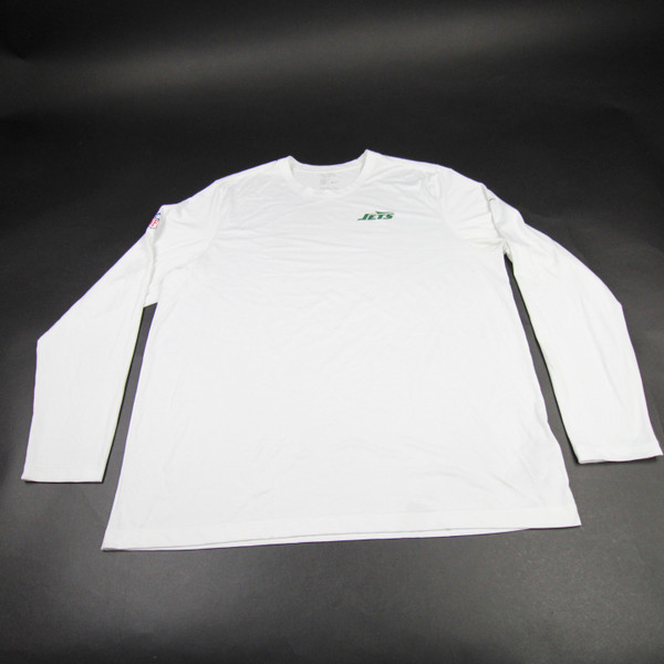 New York Jets Nike NFL On Field Nike Tee Long Sleeve Shirt Men's Used XXL TOPS-176712