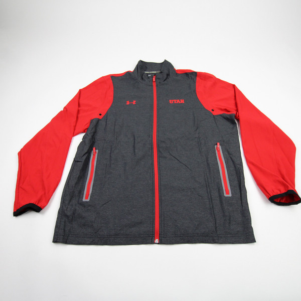 Utah Utes Under Armour Jacket Men's Gray Used L TOPS-177080