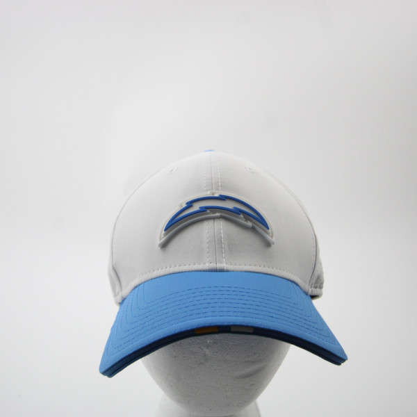 Los Angeles Chargers New Era 39thirty Fitted Hat Unisex White Used LXL HATS-016684