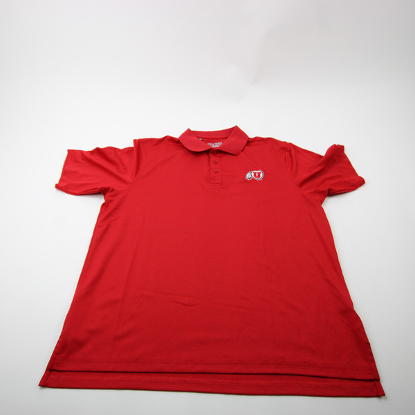 Utah Utes Under Armour Polo Men's Red Used M TOPS-177163