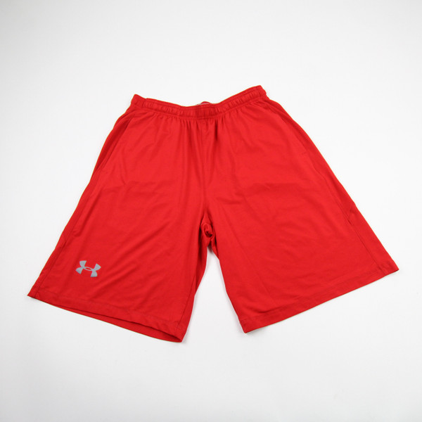 Under Armour Athletic Shorts Men's Red Used L SHOR-038012