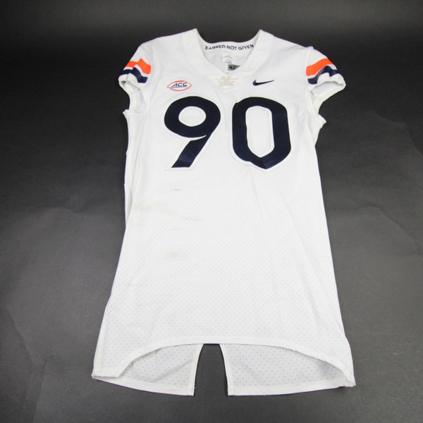 Virginia Cavaliers Nike Game Jersey - Football Men's White Used 42 JRSY-010840