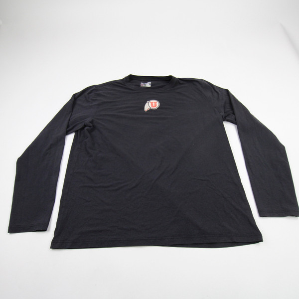 Utah Utes Under Armour Long Sleeve Shirt Men's Black Used L TOPS-177908