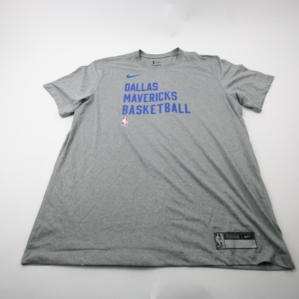 Dallas Mavericks Nike NBA Authentics Dri-Fit Short Sleeve Shirt Men's Used XLT TOPS-178228