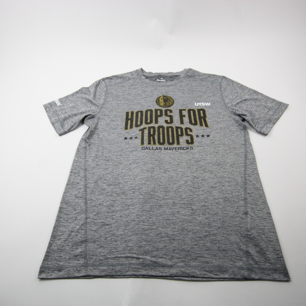 Dallas Mavericks Fanatics Short Sleeve Shirt Men's Gray Used Multiple Sizes TOPS-178232