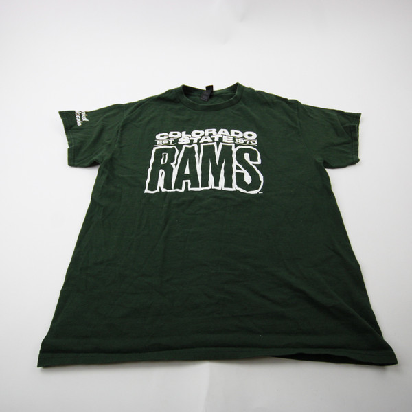 CSU Rams Gildan Short Sleeve Shirt Men's Dark Green Used M TOPS-178475