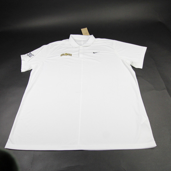 UCF Knights Nike Dri-Fit Polo Men's White Used Multiple Sizes TOPS-177851