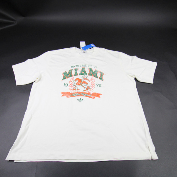 Miami Hurricanes adidas Short Sleeve Shirt Women's Multiple Sizes TOPS-178825