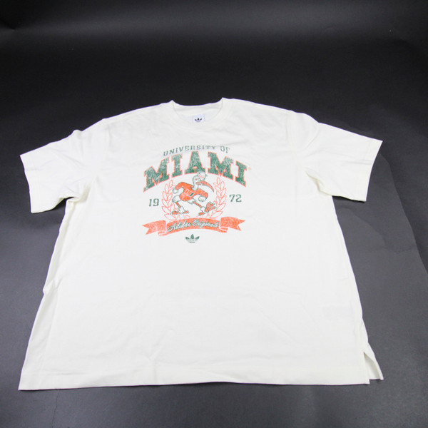 Miami Hurricanes adidas Short Sleeve Shirt Women's Multiple Sizes TOPS-178827