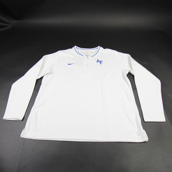 Air Force Falcons Nike OnField Pullover Men's White Used XXL TOPS-178348