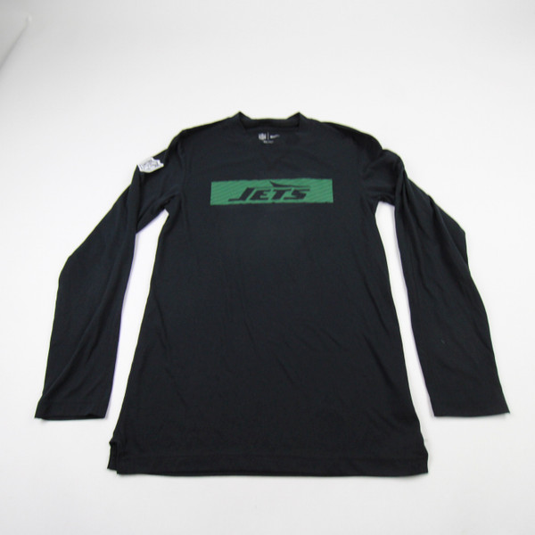 New York Jets Nike NFL On Field Long Sleeve Shirt Men's Black Used XS TOPS-178993