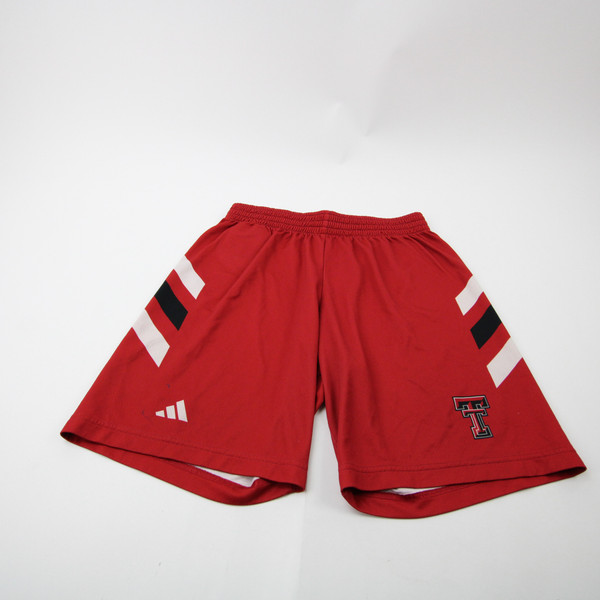 Texas Tech Red Raiders adidas Practice Shorts Men's Red Used Multiple Sizes SHOR-038495