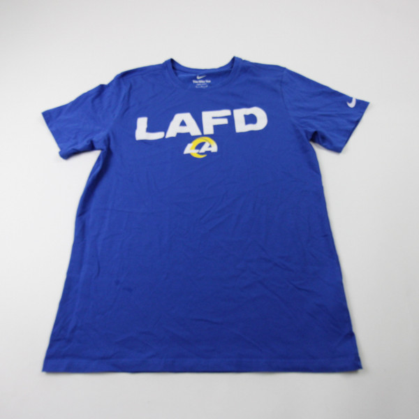 LA Rams Nike Dri-Fit Short Sleeve Shirt Men's Blue Used M TOPS-178358