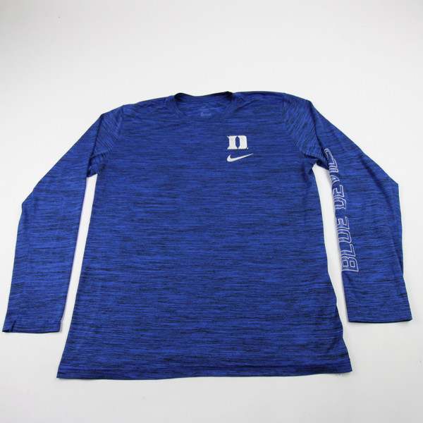 Duke Blue Devils Nike Long Sleeve Shirt Men's Blue Used L TOPS-178869