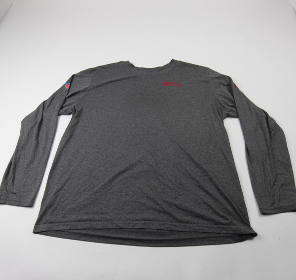 Atlanta Falcons Nike NFL On Field Long Sleeve Shirt Men's Dark Gray Used XXL TOPS-178926