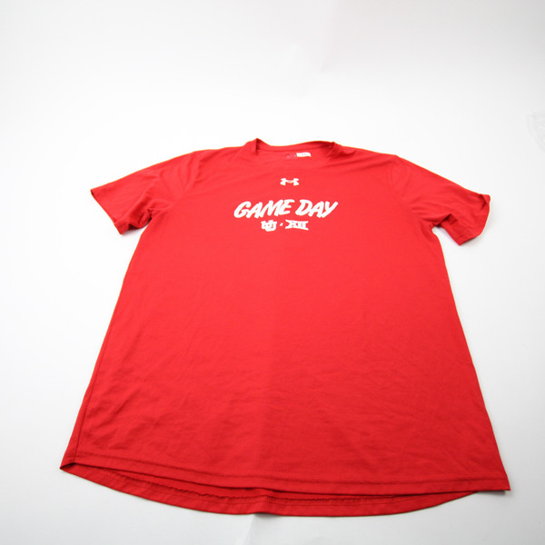 Utah Utes Under Armour Short Sleeve Shirt Men's Red Used Multiple Sizes TOPS-179006