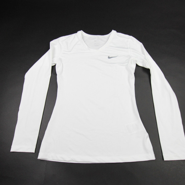 Nike Dri-Fit Long Sleeve Shirt Women's White Used M TOPS-179065