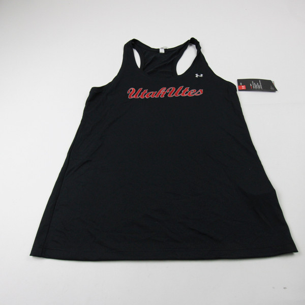 Utah Utes Under Armour Sleeveless Shirt Women's Black New with Tags L TOPS-179298