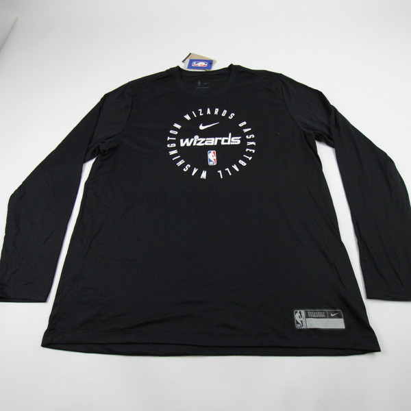 Washington Wizards Nike NBA Authentics Nike Tee Long Sleeve Shirt Men's 2XLT TOPS-179387