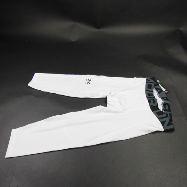 Under Armour Compression Pants Men's White New with Tags Multiple Sizes PNTS-036842