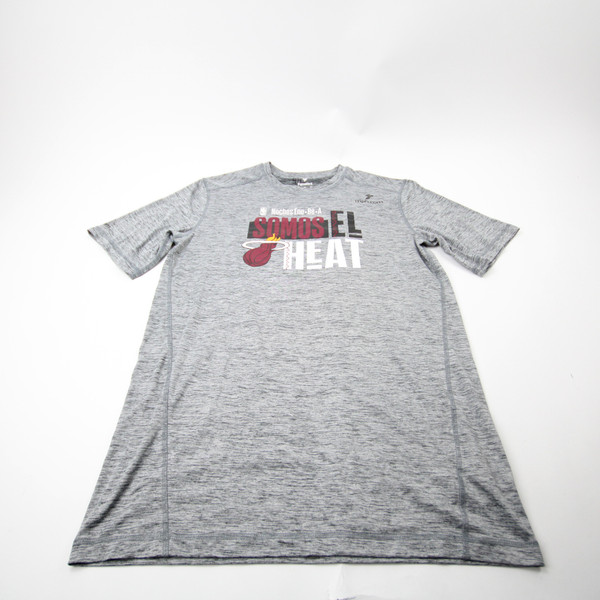 Miami Heat Fanatics Short Sleeve Shirt Men's Gray New without Tags LT TOPS-179710