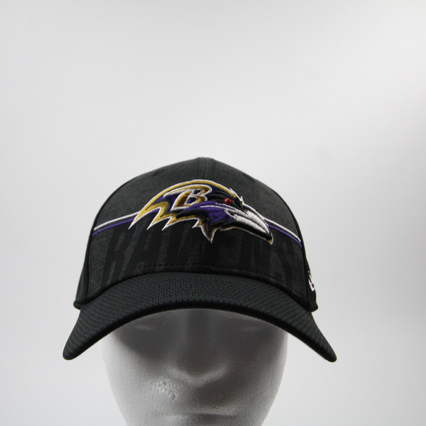 Baltimore Ravens New Era 39thirty Fitted Hat Men's Black Used ML HATS-016915