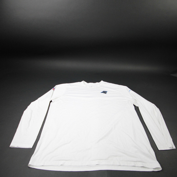 Carolina Panthers Nike NFL On Field Nike Tee Long Sleeve Shirt Men's Used 3XL TOPS-179862