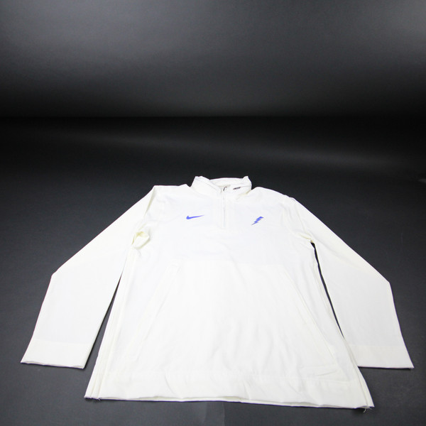 Air Force Falcons Nike Pullover Men's White Used M TOPS-180109