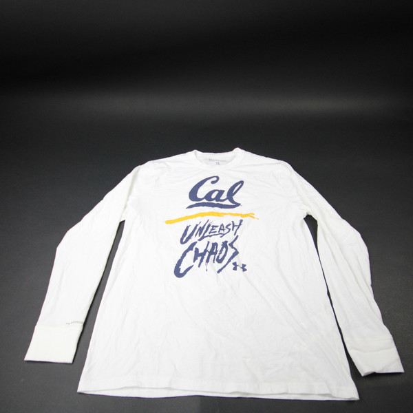 California Golden Bears Under Armour Long Sleeve Shirt Men's White Used M TOPS-180181