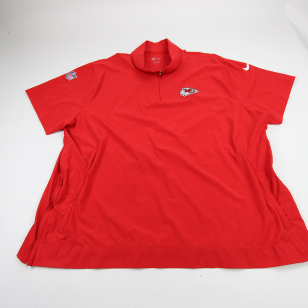 Kansas City Chiefs Nike NFL On Field Dri-Fit Pullover Men's Red Used 4XL TOPS-180190