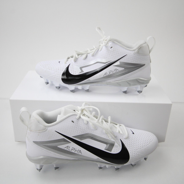 Oregon Ducks Nike Alpha Menace Football Cleat Men's White Used 12 CLEA-017369