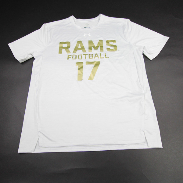CSU Rams Under Armour Short Sleeve Shirt Men's White Used Multiple Sizes TOPS-180897