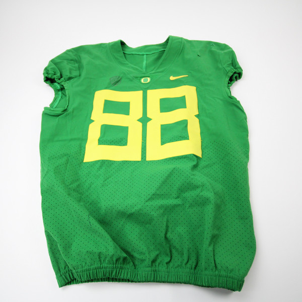 Oregon Ducks Nike Game Jersey - Football Men's Green Used 42