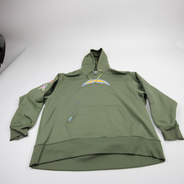 Los Angeles Chargers Nike NFL On Field Sweatshirt Women's Olive Used M TOPS-180839