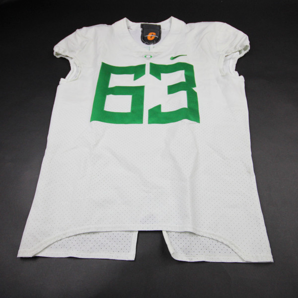 Oregon Ducks Nike Game Jersey - Football Men's White Used 44 JRSY-011471
