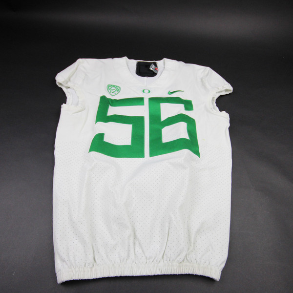 Oregon Ducks Nike Game Jersey - Football Men's White Used 42 JRSY-011482