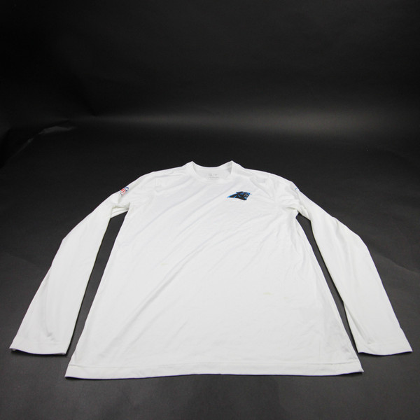 Carolina Panthers Nike NFL On Field Dri-Fit Long Sleeve Shirt Men's Used L TOPS-180934