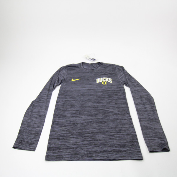 Oregon Ducks Nike Dri-Fit Long Sleeve Shirt Men's Dark Gray New with Tags XS TOPS-181167