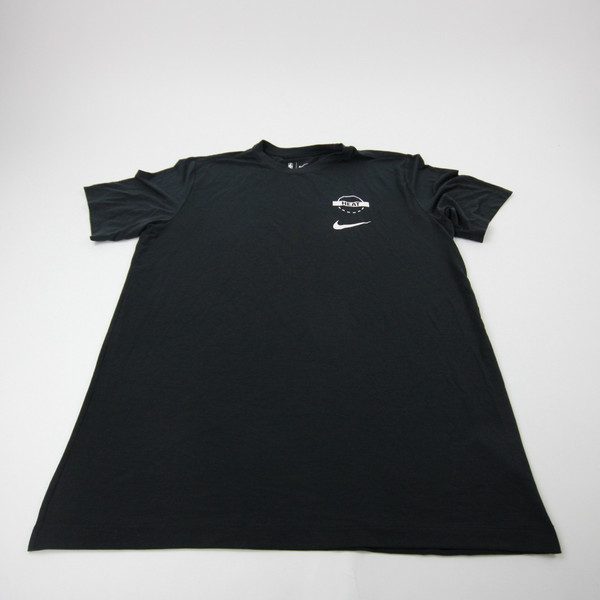 Miami Heat Nike NBA Authentics Short Sleeve Shirt Men's Black Used LT TOPS-183107