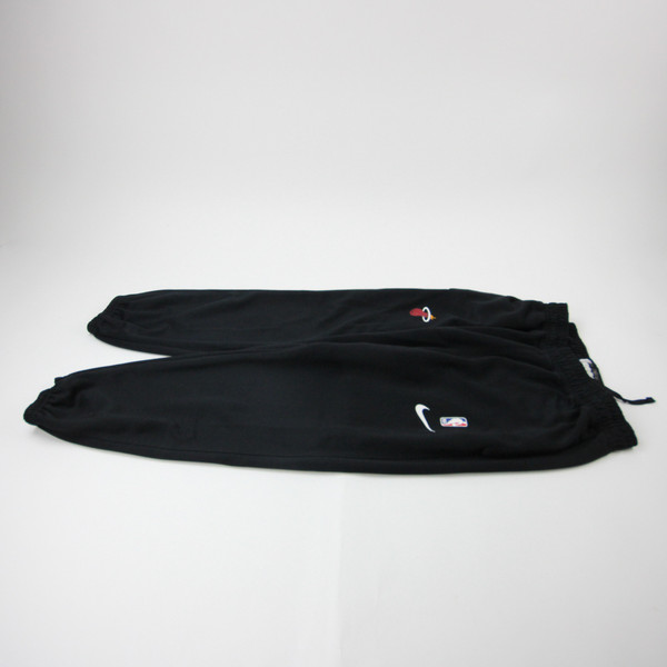 Miami Heat Nike NBA Authentics Athletic Pants Men's Black Used L PNTS-037770