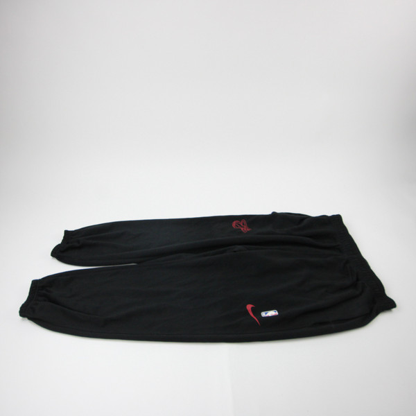 Miami Heat Nike NBA Authentics Athletic Pants Men's Black Used L PNTS-037769