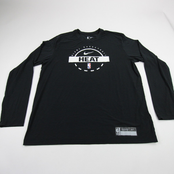 Miami Heat Nike NBA Authentics Long Sleeve Shirt Men's Used Multiple Sizes TOPS-183143