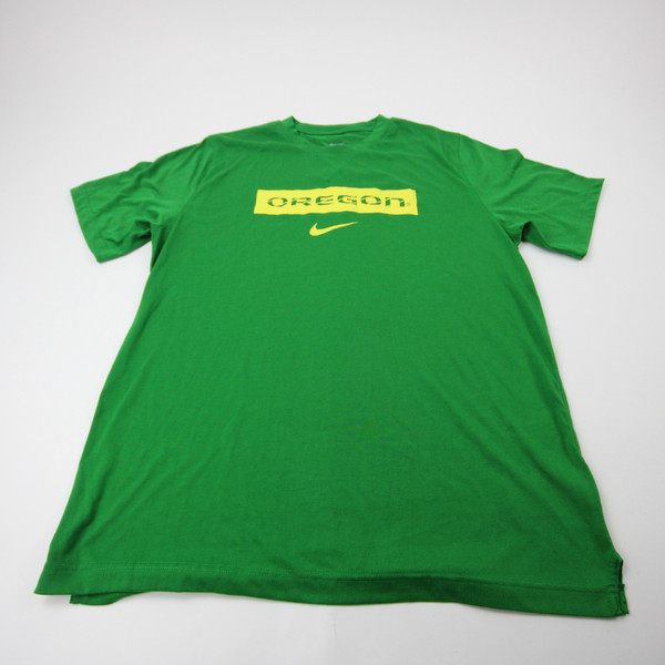 Oregon Ducks Nike Dri-Fit Short Sleeve Shirt Men's Green Used Multiple Sizes TOPS-183242