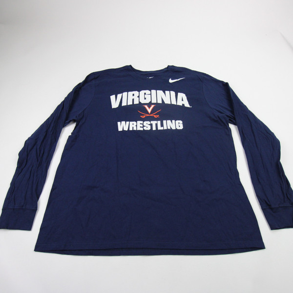 Virginia Cavaliers Nike Nike Tee Long Sleeve Shirt Men's Navy Used XXL TOPS-183206