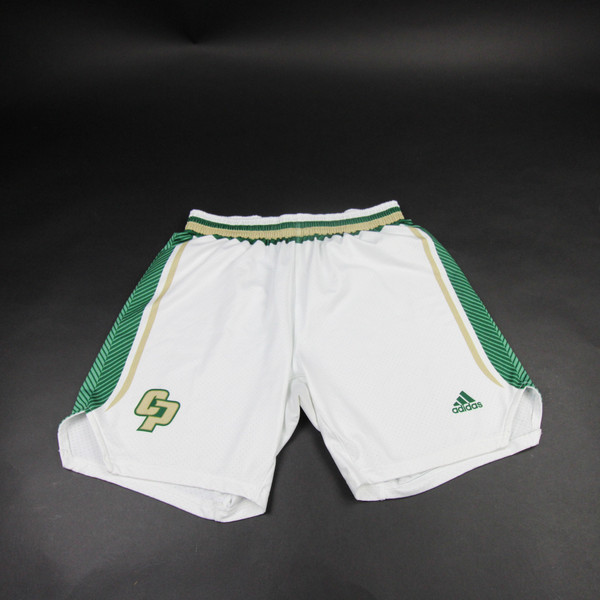 Cal Poly Mustangs adidas Practice Shorts Women's White Used Multiple Sizes SHOR-039605