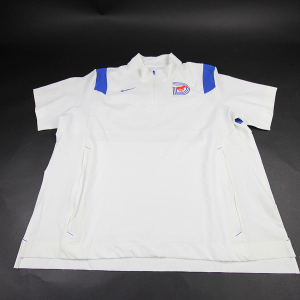 SMU Mustangs Nike Pullover Men's White Used XXL TOPS-183468
