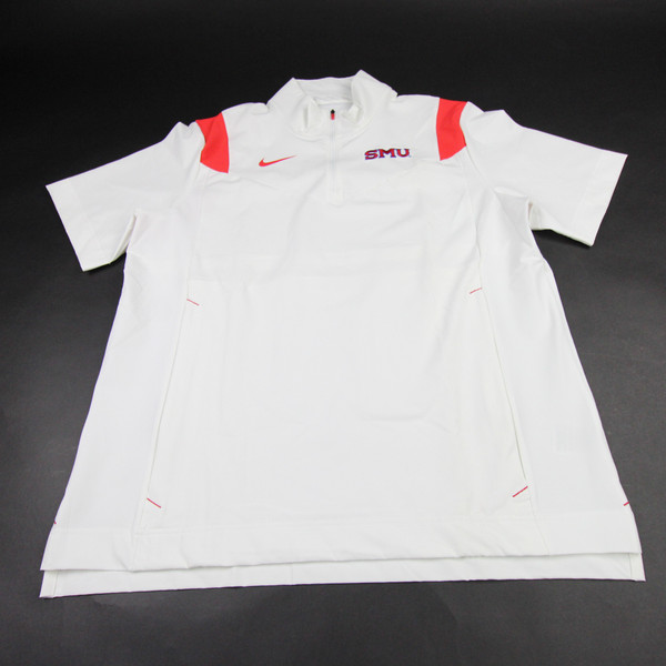 SMU Mustangs Nike Pullover Men's White New without Tags Multiple Sizes TOPS-183484