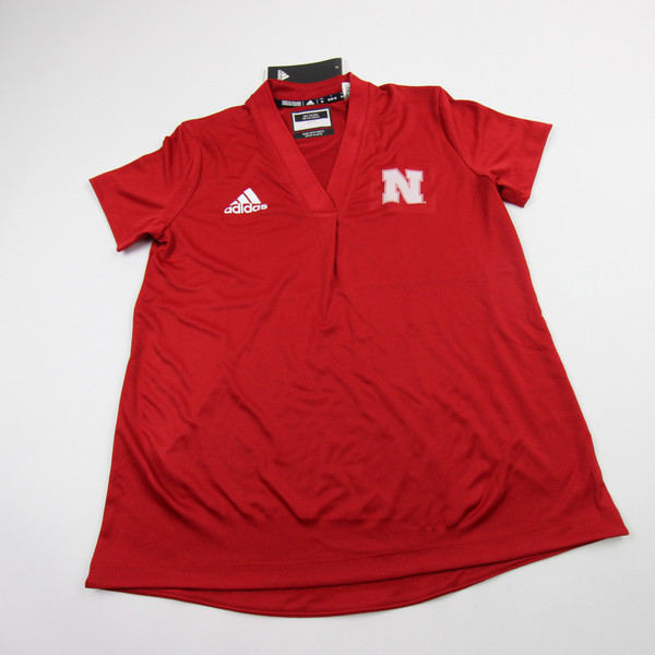 Nebraska Cornhuskers adidas Short Sleeve Shirt Women's Multiple Sizes TOPS-183268